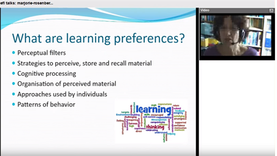 Marjorie Rosenberg EFLtalks Learning Preferences 2016